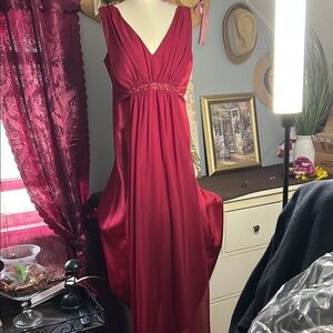 Elegant Red Evening Gown